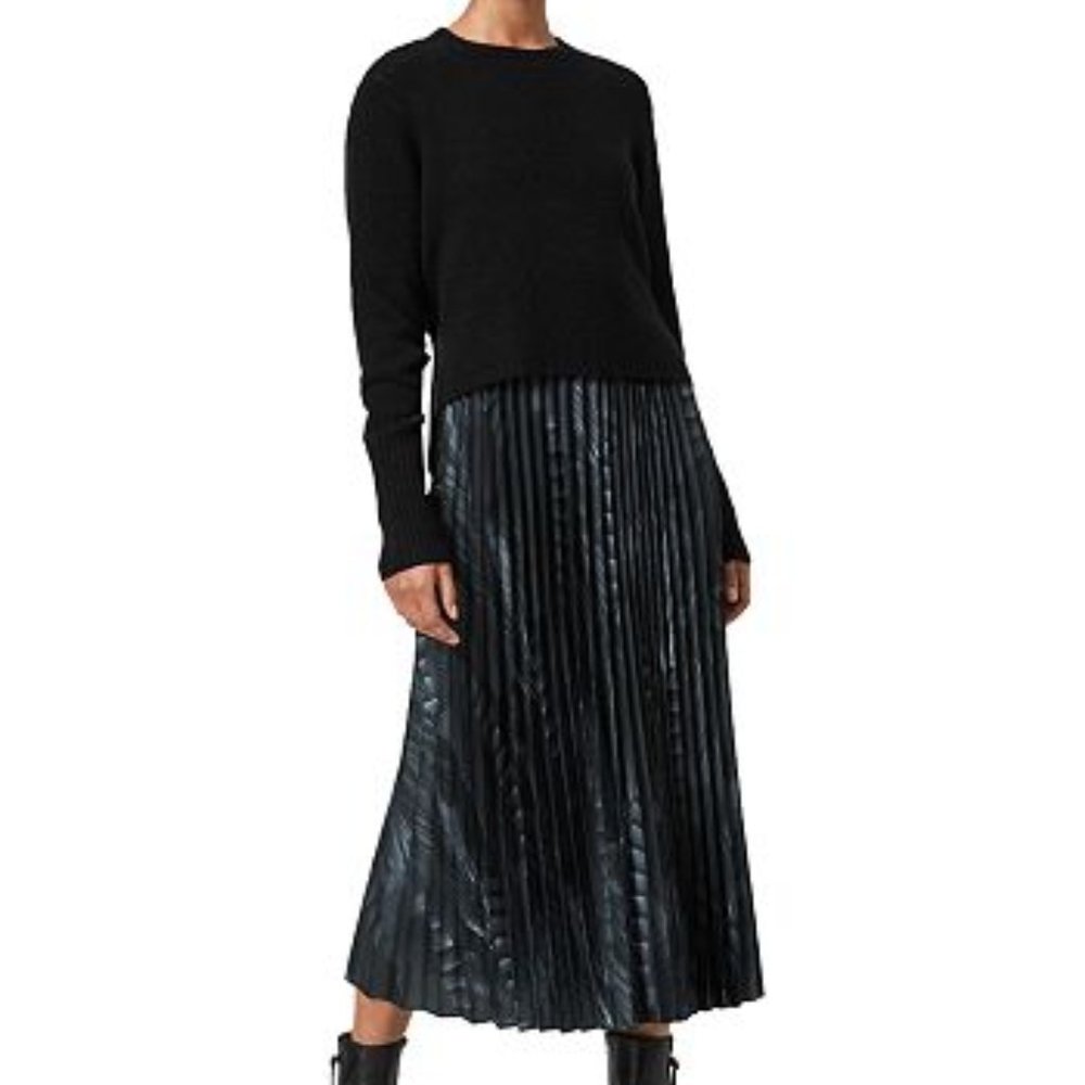 ALLSAINTS Leowa Viola Two In One Slip Dress NWT